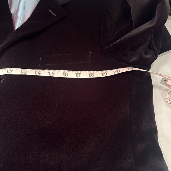 Wilke Rodriguez Single Breasted Mens Blazer 3 Button Velvet Sports Coat Jacket - Picture 13 of 16